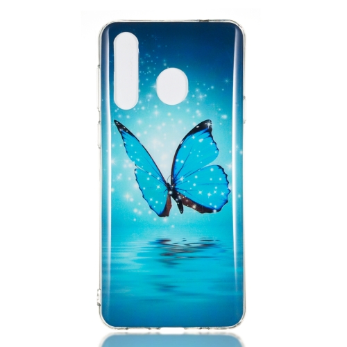 Butterfly Pattern Noctilucent Extra Soft Husa p/u Samsung A8s